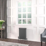 Eastbrook 600 x 428 / Electric Only Eastbrook Rivassa Traditional 3 Column Radiator in Matt Anthracite
