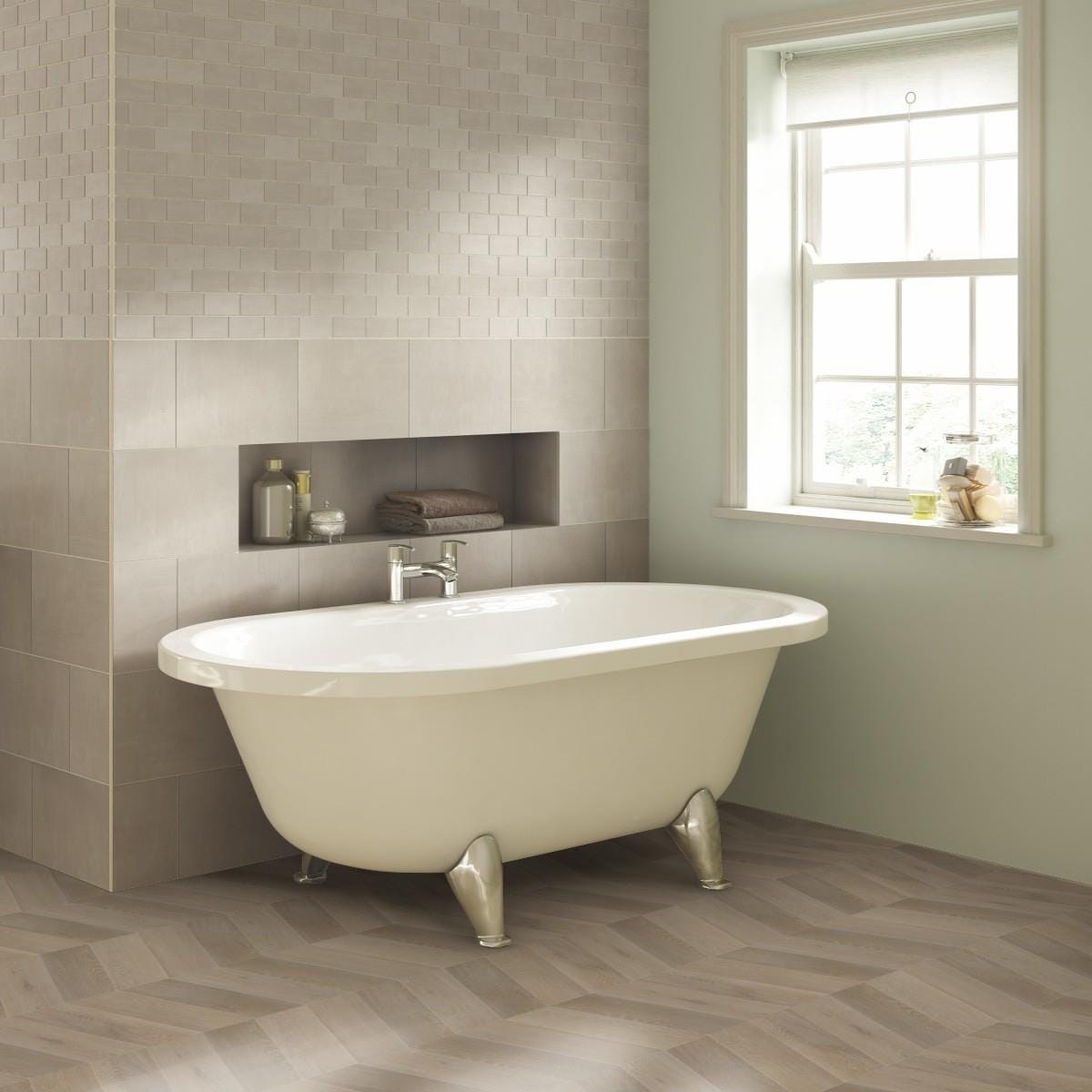 Multipanel Click Flooring Multipanel Click Drop 2.29M² Interlocking Geometric Vinyl Chevron Flooring - Como