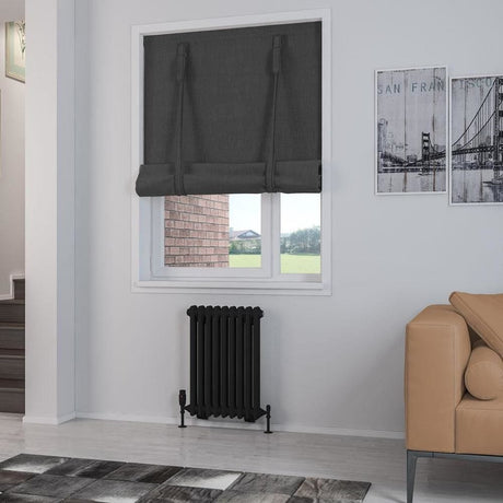 Eastbrook Column Radiator 600 x 428 / Central Heating Eastbrook Rivassa Traditional 2 Column Radiator in Matt Black