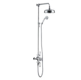 Aquarius Shower Set Chrome Aquarius Chic Thermostatic Exposed Adjustable Shower Kit