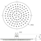 TED Fixed Shower Head TED Universal 250mm Fixed Shower Head