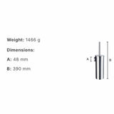 Smedbo Toilet Brush Smedbo Home Wall Mounted Toilet Brush and Holder