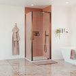 Crosswater Side Panel Brushed Bronze / 900mm Crosswater Optix 10 Side Panel for Pivot Shower Door
