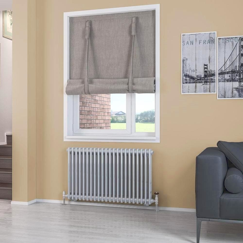 Eastbrook Column Radiator 600 x 1010 / Electric Only Eastbrook Rivassa Traditional 2 Column Radiator in Chrome Effect