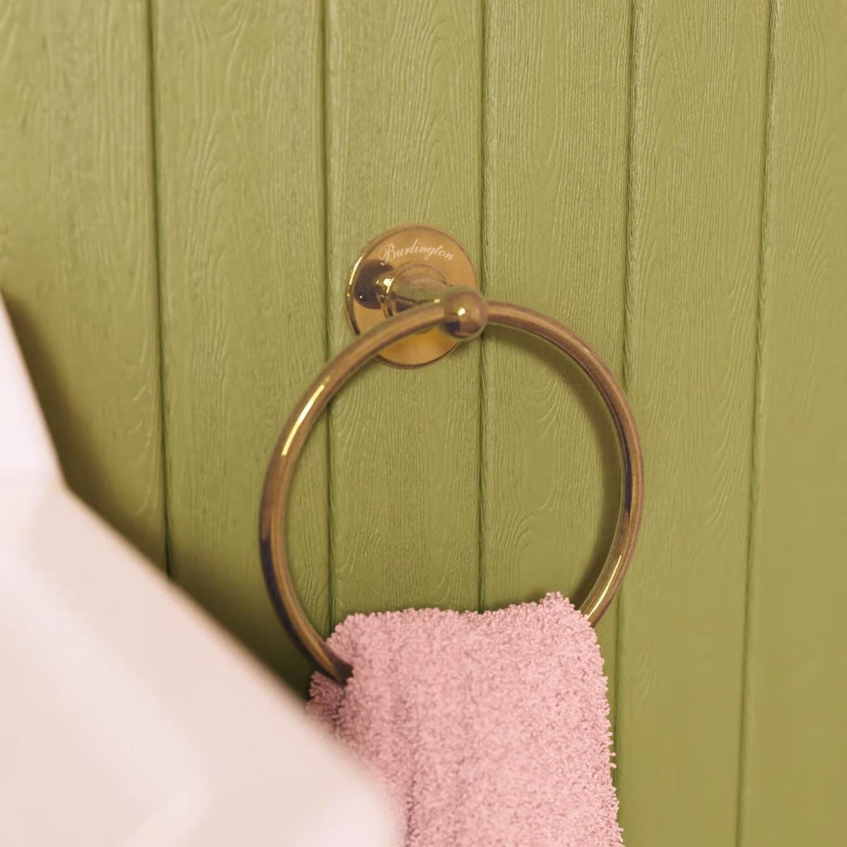 Burlington Towel Rails and Rings Gold Burlington Traditional Towel Ring