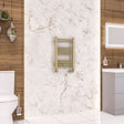 Eastbrook Ladder Rail 600 x 400 / Central Heating Eastbrook Wendover Straight Heated Towel Rail in Brushed Brass