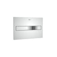 ROCA Flush Plate Chrome Roca Duplo One Flush Plate with Square Buttons