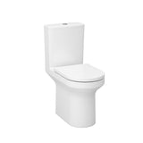 Imex Close Coupled Toilet Imex Alma Comfort Height Open Back Close Coupled Rimless Toilet with Soft Close Seat