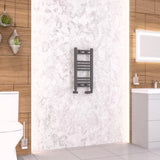 Eastbrook Ladder Rails 600 x 300 / Electric Only Eastbrook Wendover Straight Heated Towel Rail in Anthracite