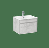 Imex Wall Mounted Vanity Unit Imex Alma Wall Mounted Single Drawer 500mm Vanity Unit with Basin