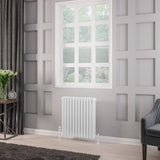 Eastbrook Column Radiator 600 x 563 / Central Heating Eastbrook Rivassa Traditional 3 Column Radiator in White