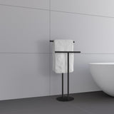 Smedbo Towel Rails and Rings Smedbo Outline Freestanding Double Towel Rail