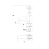 Imperial Pillar Basin Tap Imperial Lichfield 1/2" Basin Pillar Taps (Pair) in Chrome