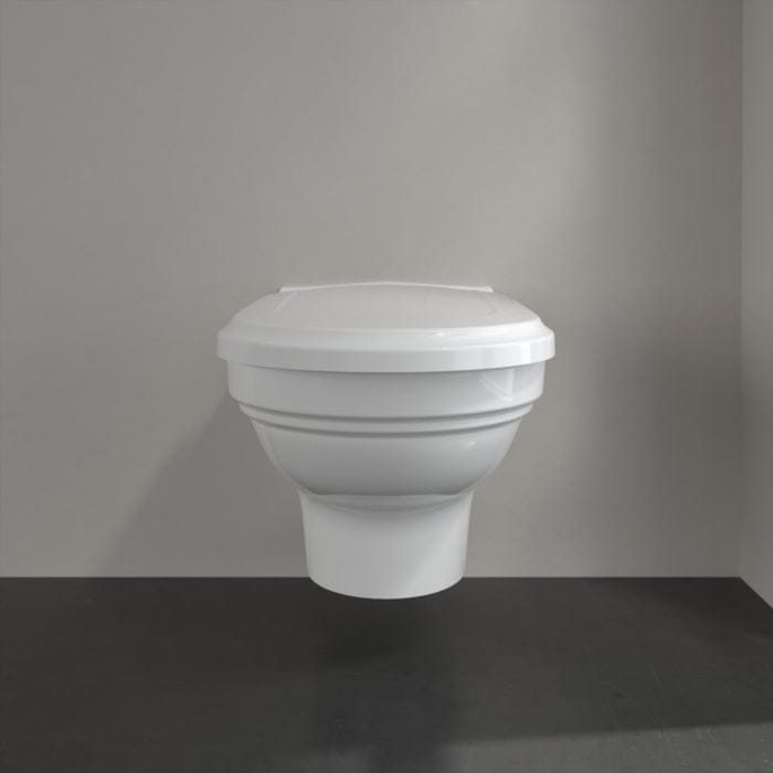 Villeroy & Boch Wall Hung Toilet Villeroy & Boch Hommage Traditional Wall Hung Toilet with Seat