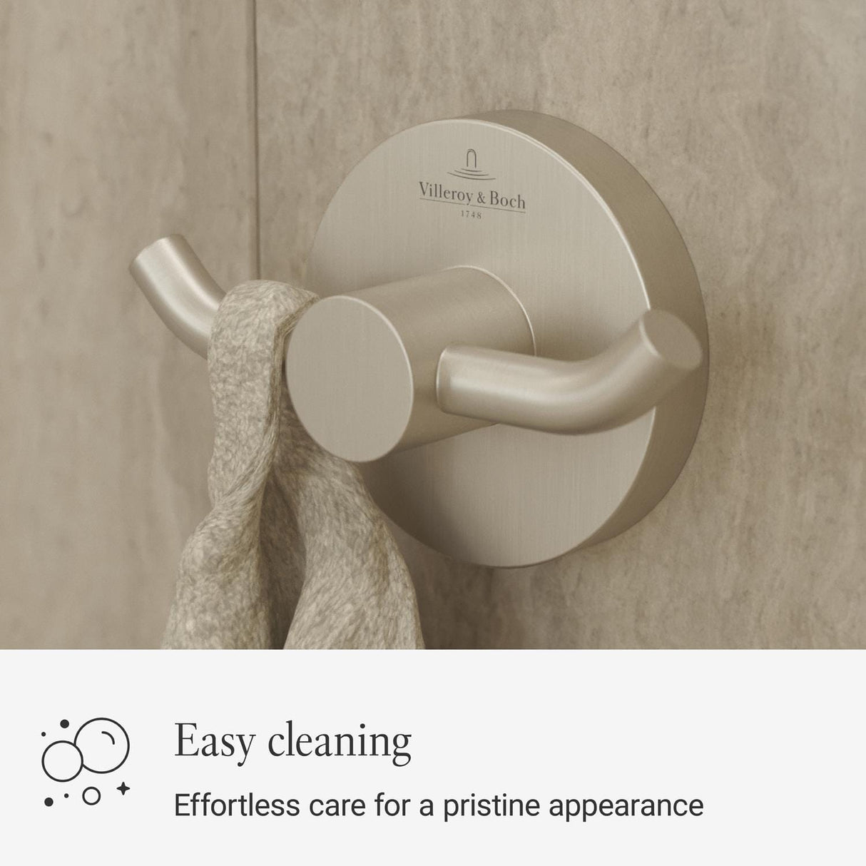 Villeroy & Boch Robe Hook Villeroy & Boch Elements - Tender Double Robe Hook