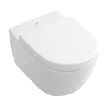 Villeroy and Boch Back To Wall Toilet Villeroy & Boch Subway 2.0 Back to Wall Toilet with Direct Flush and Soft Close Seat