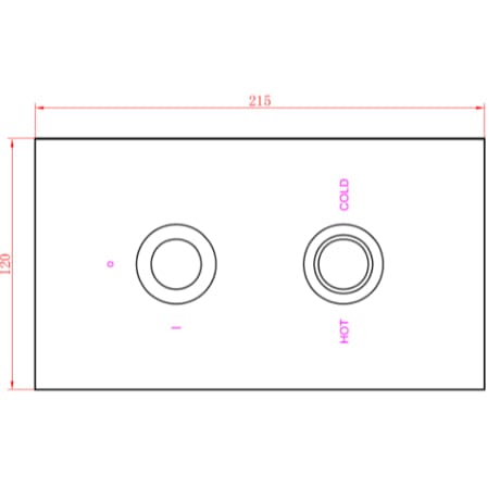 Sagittarius Concealed Shower Valve Sagittarius Ergo Lever 1 Outlet, 2 Handles Concealed Thermostatic Shower Valve
