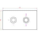 Sagittarius Concealed Shower Valve Sagittarius Ergo Lever 1 Outlet, 2 Handles Concealed Thermostatic Shower Valve