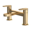 Aquarius Bathrooms Bath Mixer Brushed Brass Aquarius Deco 2 Hole Deck Mounted Bath Mixer Tap