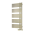 Eastbrook Designer Towel Radiator 1200 x 500mm / Central Heating Eastbrook Leonardo Straight Vertical Heated Towel Rail in Brushed Brass