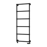 Eastbrook Traditional Towel Rail 1550 x 600 / Central Heating Eastbrook Stour Vertical Traditional Heated Towel Rail in Matt Black