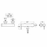 Roca Exposed Shower Valve Roca Ona Wall Mounted Single Lever Manual Shower Mixer Valve