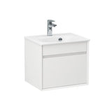 Imex Wall Mounted Vanity Unit Imex Alma Wall Mounted Single Drawer 500mm Vanity Unit with Basin