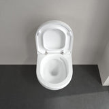 Villeroy & Boch Wall Hung Toilet Villeroy & Boch Architectura Compact Wall Hung Toilet with TwistFlush and Soft Close Seat