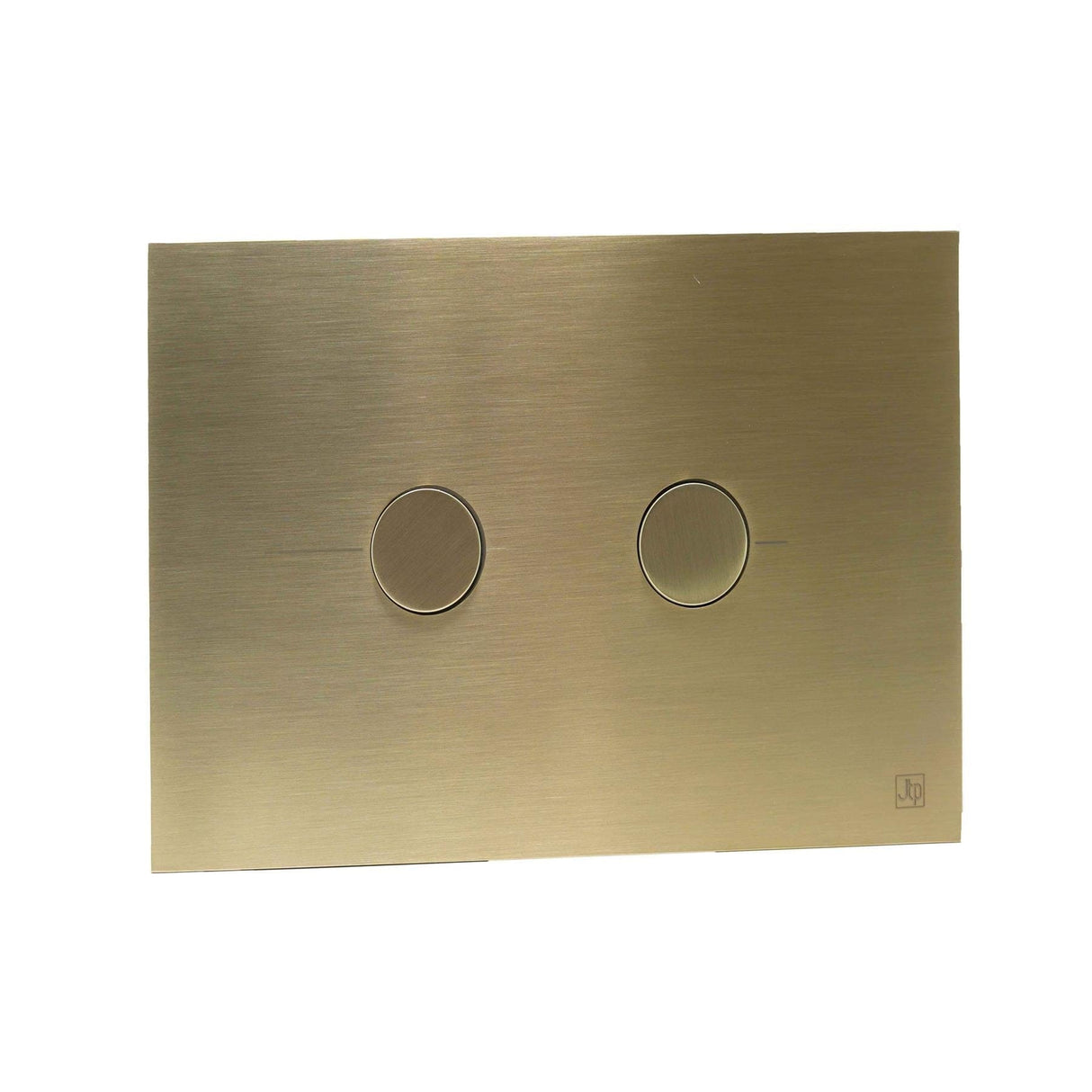 JTP Flush Plate Brushed Brass JTP Metal Pneumatic Flush Plate