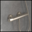 Villeroy & Boch Exposed Shower Valve Brushed Nickel Villeroy & Boch Universal Thermostatic Round Bar Shower Valve