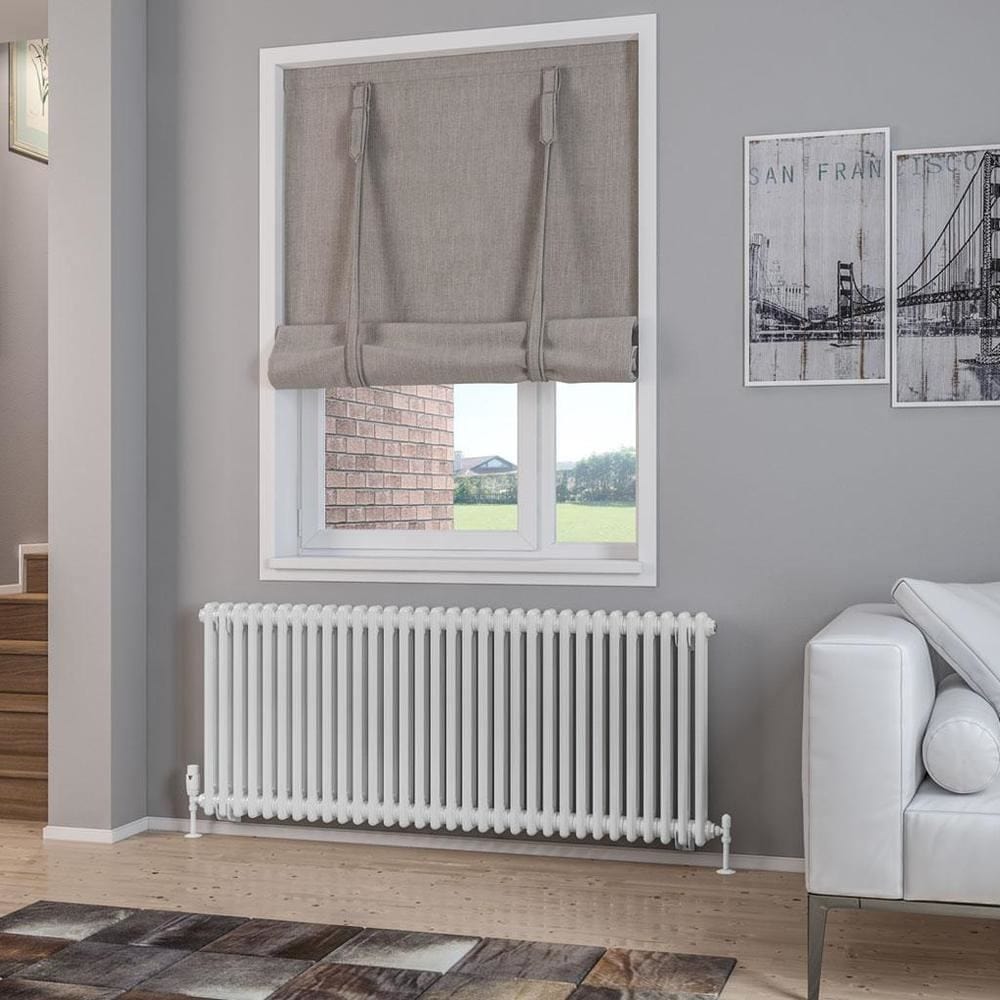 Eastbrook Column Radiator 600 x 1460 / Central Heating Eastbrook Rivassa Traditional 2 Column Radiator in Gloss White