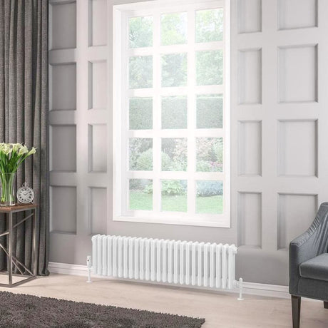 Eastbrook Rivassa Traditional 3 Column Radiator in White