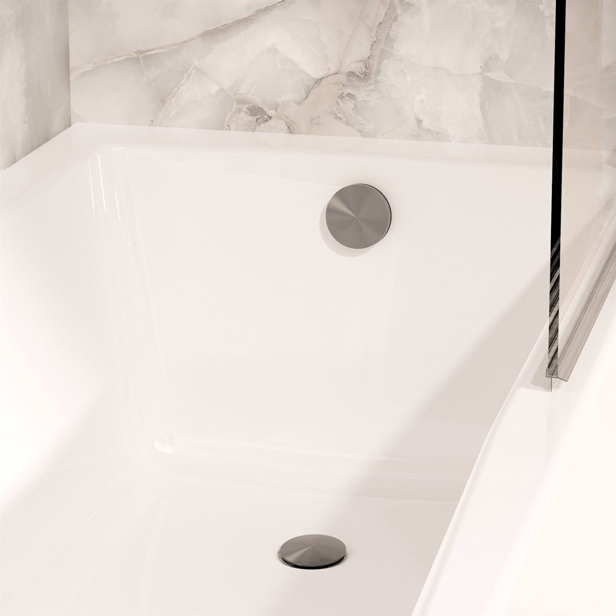 Crosswater Bath Waste Stainless Steel Crosswater 3ONE6 Bath Filler with Waste