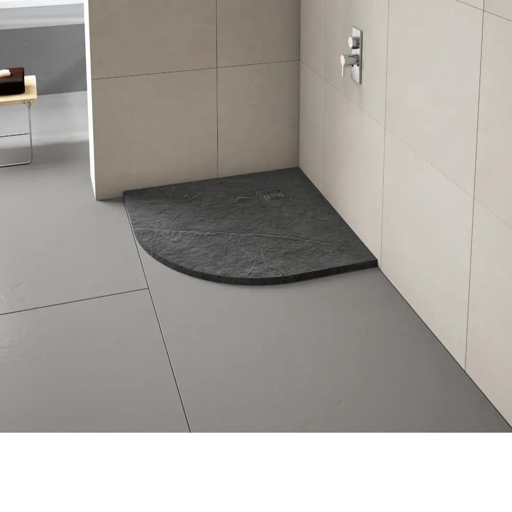 Merlyn Quadrant Shower Tray Graphite Slate Black Merlyn Truestone Quadrant Shower Tray