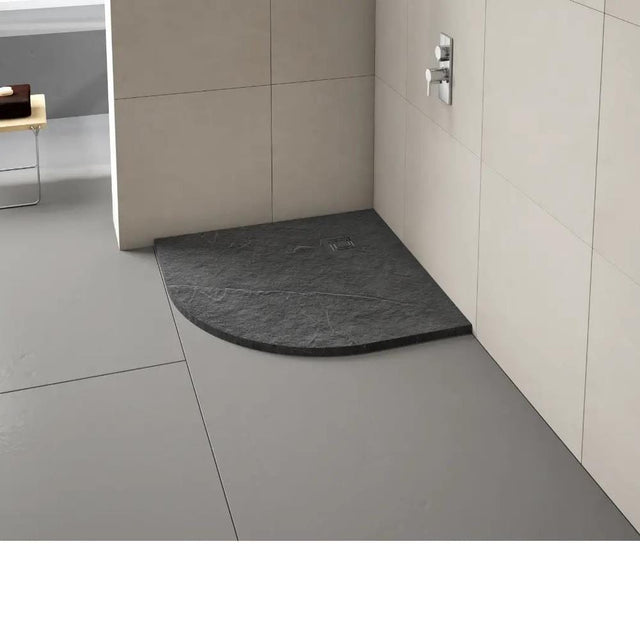 Merlyn Quadrant Shower Tray Graphite Slate Black Merlyn Truestone Quadrant Shower Tray