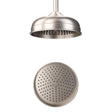 Crosswater Fixed Shower Head Brushed Nickel Crosswater Belgravia Easy Clean ShowerHead - 200mm