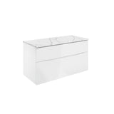 Crosswater Wall Mounted Vanity Unit Crosswater Glide II Wall Mounted Two Drawer Vanity Unit with Worktop