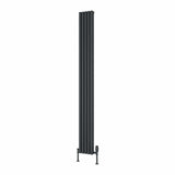 Reina Panel Radiator 1800 x 190mm / Anthracite Reina Albano Central Heating Vertical Radiator