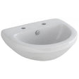 Imex Pedestal Basin Imex Ivo 560mm 2 Tap Hole Basin in White