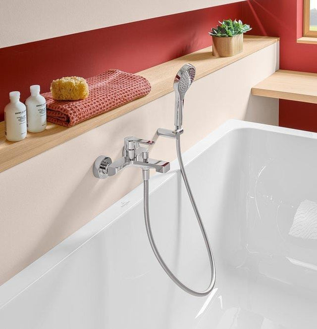 Villeroy & Boch Bath Shower Mixer Villeroy & Boch Architectura Wall Mounted Single Lever Bath and Shower Mixer Tap in Chrome