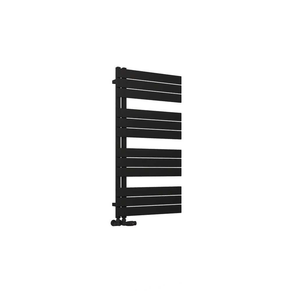 Eastbrook Designer Towel Rail Eastbrook Helmsley Straight Vertical Designer Towel Rail in Matt Black