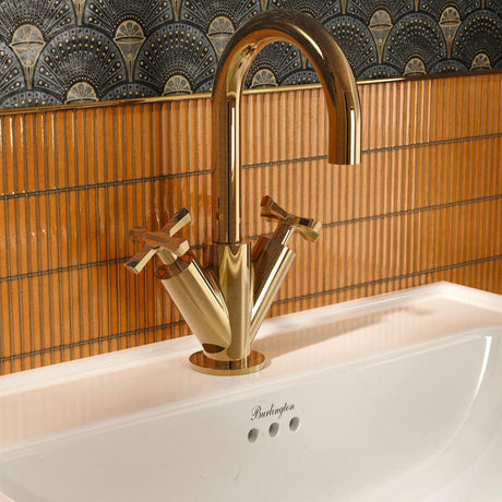 Burlington Mono Basin Tap Gold Burlington Riviera Mono Basin Mixer Tap