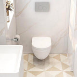 Imex Ivo Rimless Wall hung Toilet Pack with Frame, Flush Plate, and Soft Closing Seat