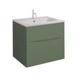 Crosswater Wall Mounted Vanity Unit Crosswater Glide II Wall Mounted Two Drawer Vanity Unit with Basin