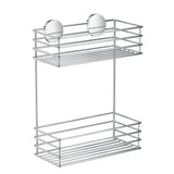 Smedbo Basket Smedbo Beslagsboden Frame Self-Adhesive Two Tier Shower Basket