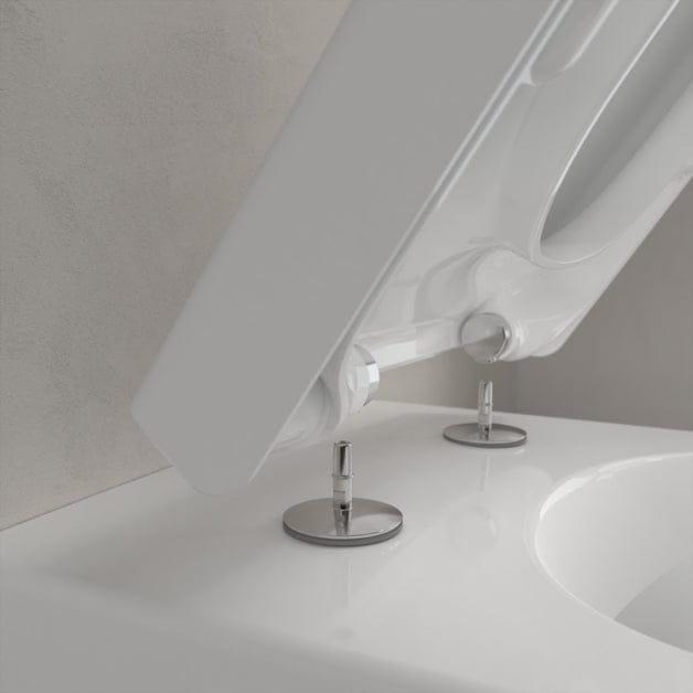 Villeroy & Boch Back to Wall Toilet Villeroy & Boch Subway 2.0 Rimless Back to Wall Toilet with Soft Close Seat
