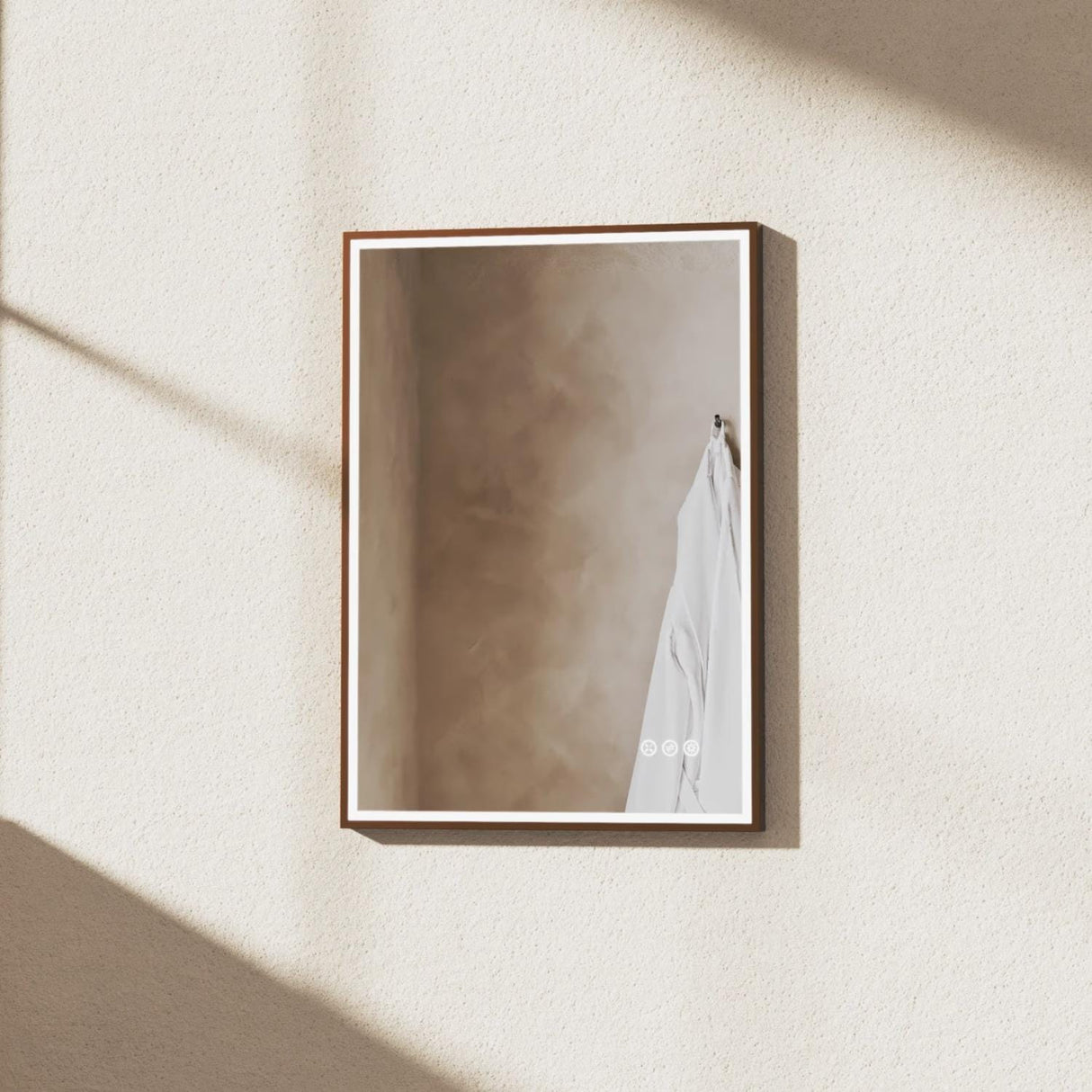 Crosswater Illuminated Mirror 500 x 700mm / Brushed Bronze Crosswater MPRO LED Illuminated Rectangular Mirror