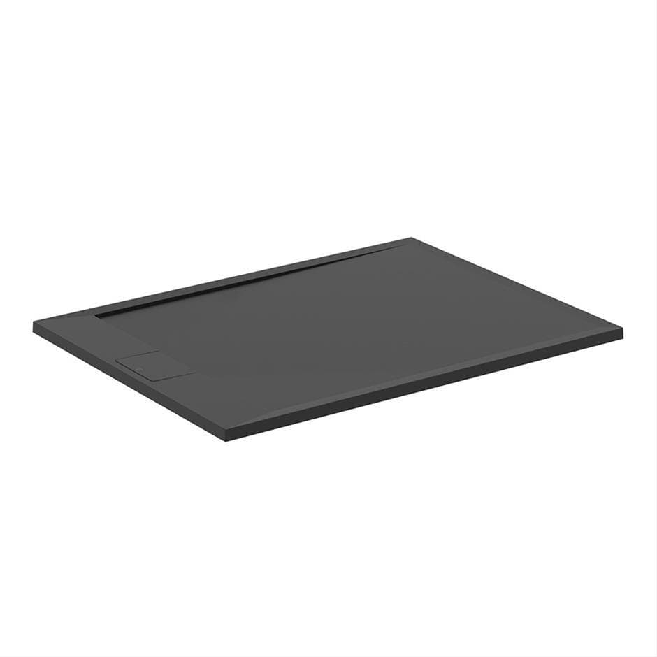 Ideal Standard Rectangle Shower Tray Ideal Standard Ultra Flat S i.life Shower Tray in Jet Black