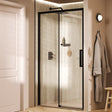 Crosswater Sliding Shower Door Matt Black / 2000 x 1200 Crosswater Asura 8mm Sliding Shower Door