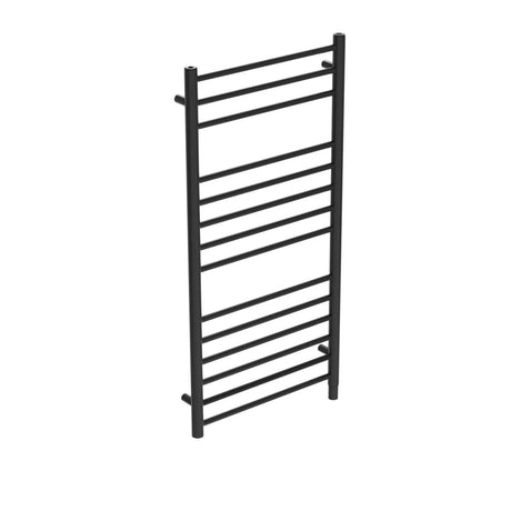 Saneux Ladder Rail Satin Black Saneux Ember Straight Vertical Electric Only Towel Rail
